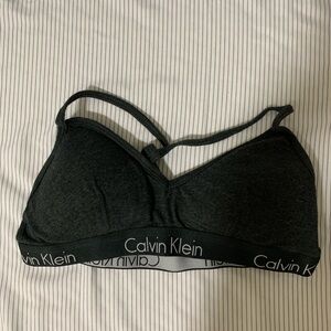 Calvin Klein Charcoal Gray Bralette